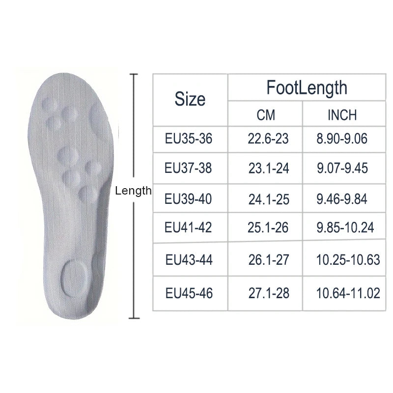 High Elasticity Latex Sport Insoles