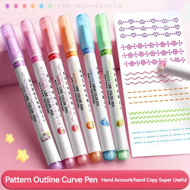 Line Shape Highlighter Pen