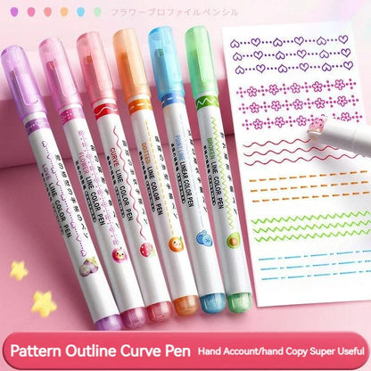 Line Shape Highlighter Pen