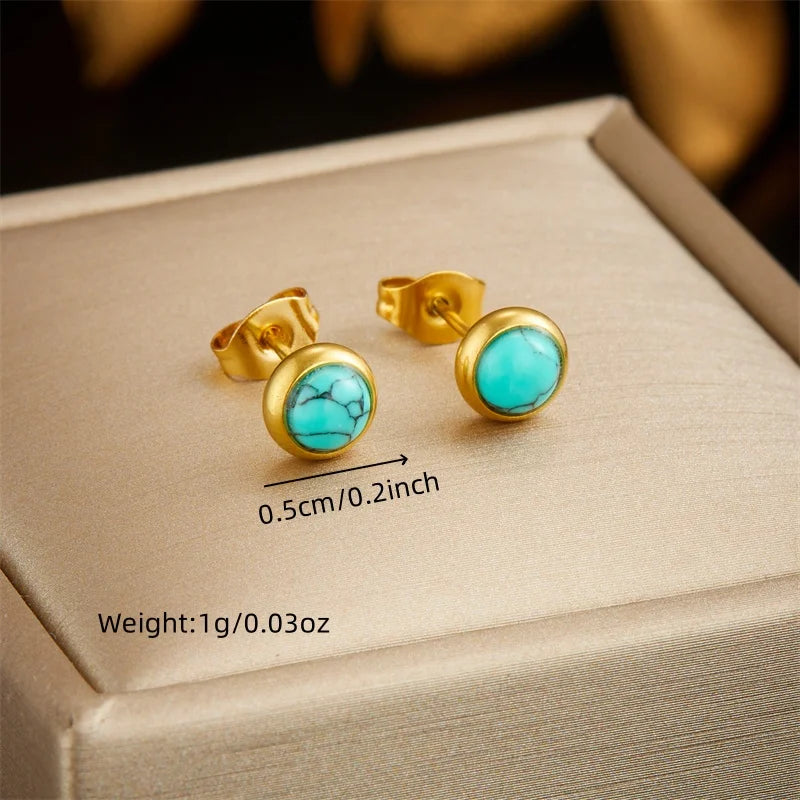 Tree of Life Turquoise Golden Necklace
