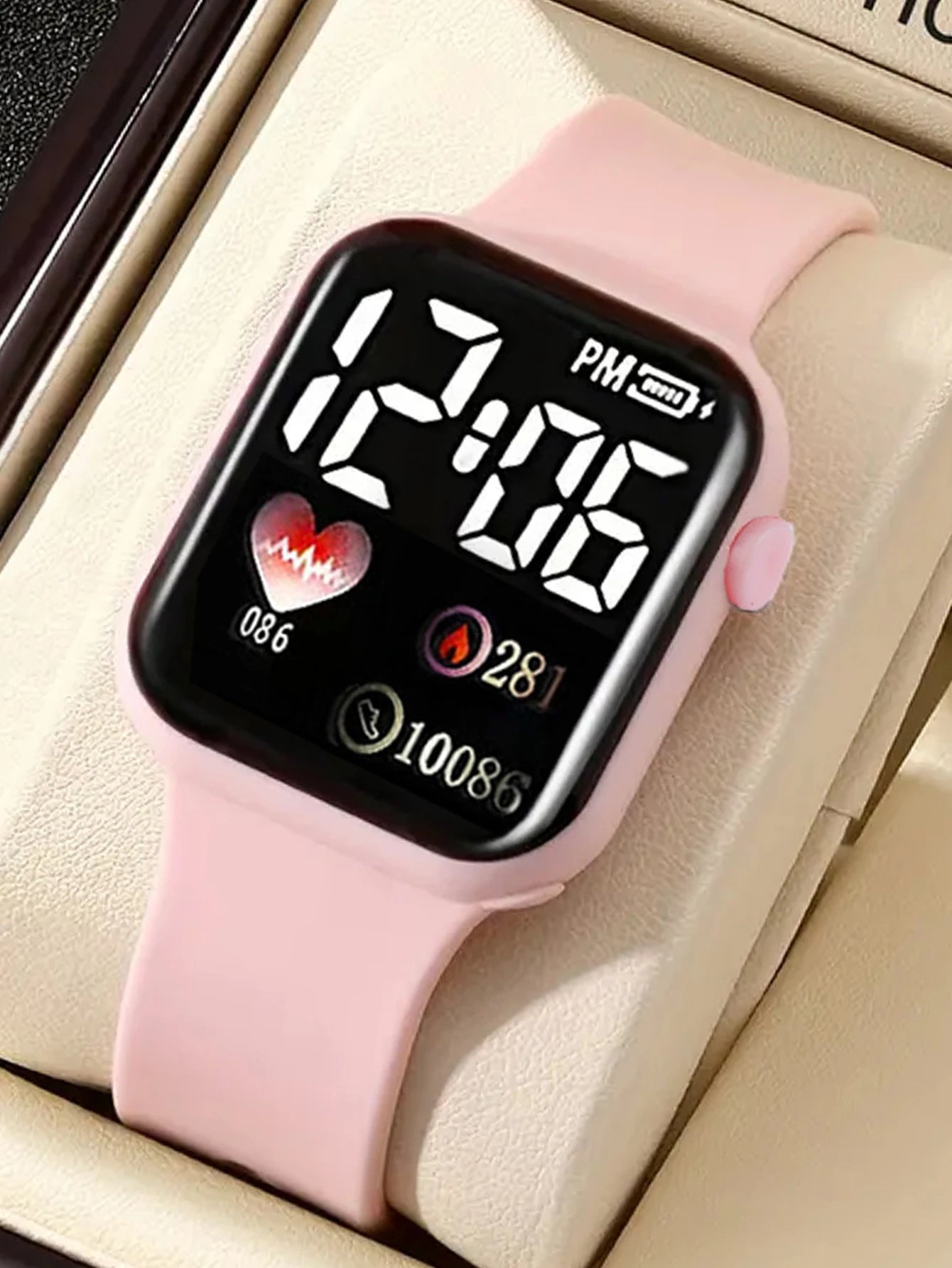 Love Pattern Electronic Watch