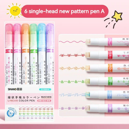 Line Shape Highlighter Pen