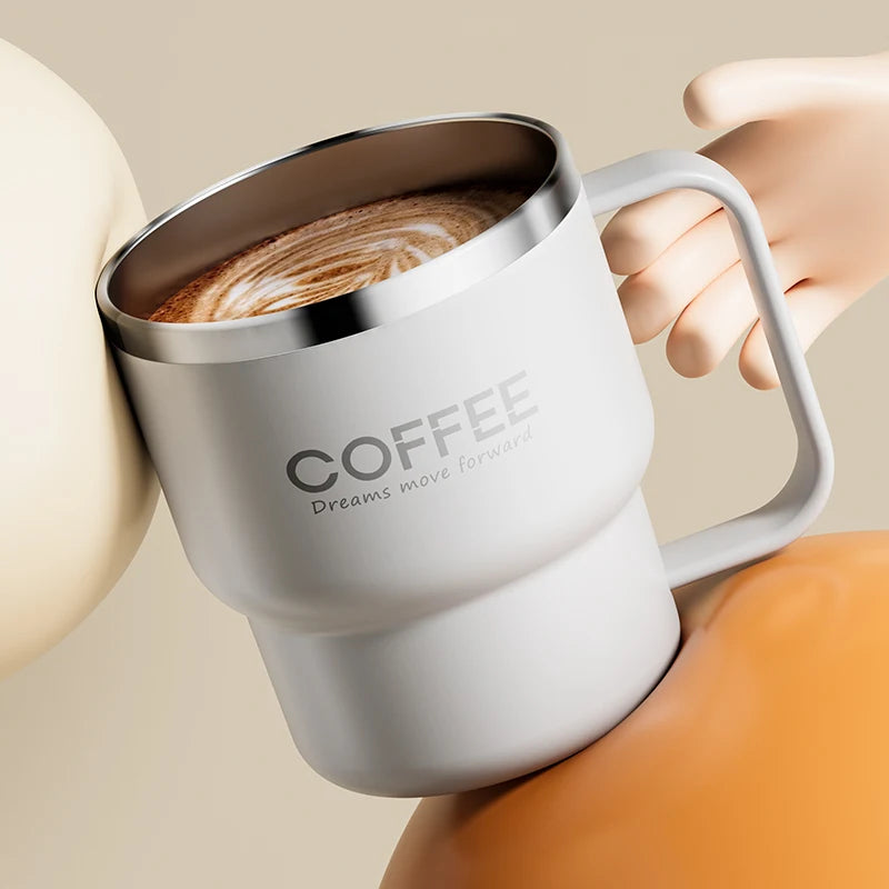 Steel Double-Wall Insulated Coffee Cup
