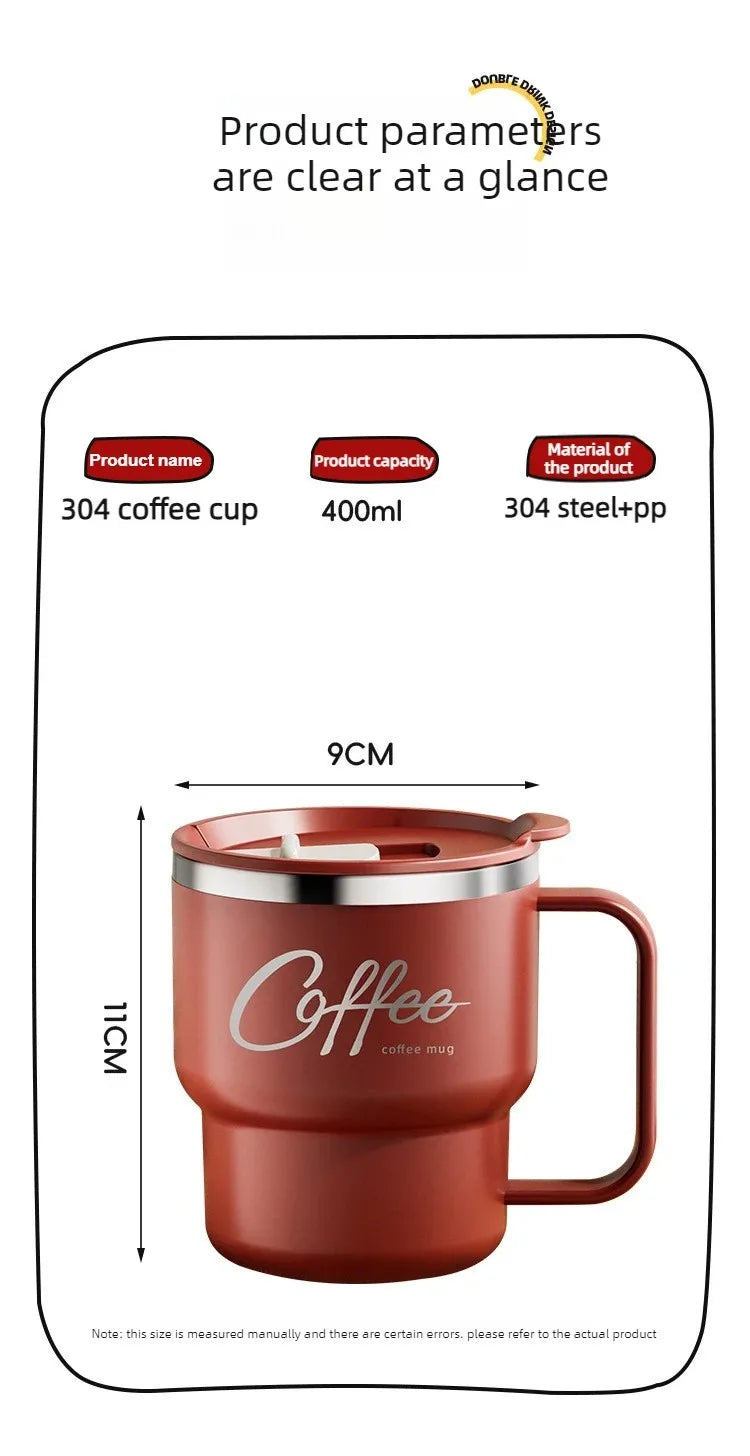 Steel Double-Wall Insulated Coffee Cup
