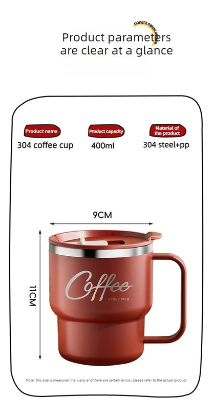 Steel Double-Wall Insulated Coffee Cup