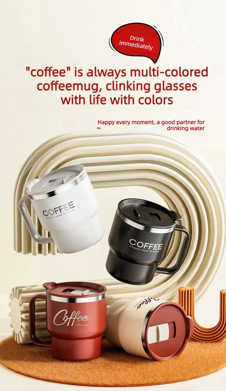 Steel Double-Wall Insulated Coffee Cup