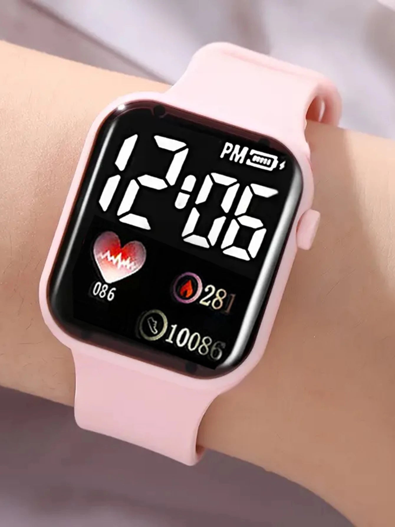 Love Pattern Electronic Watch