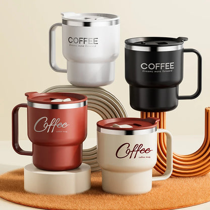Steel Double-Wall Insulated Coffee Cup