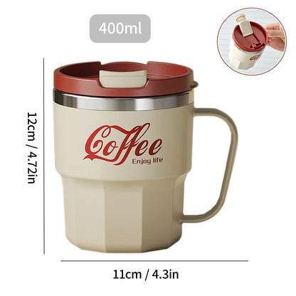 Steel Double-Wall Insulated Coffee Cup