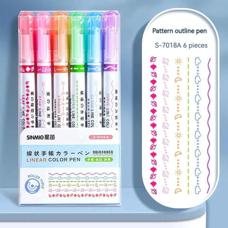 Line Shape Highlighter Pen