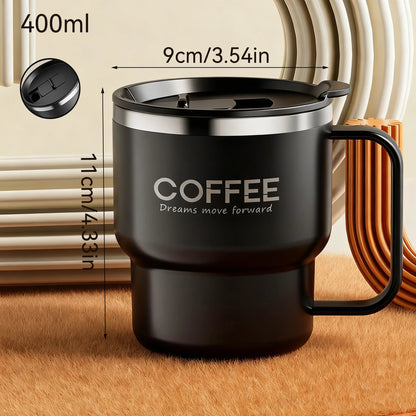 Steel Double-Wall Insulated Coffee Cup