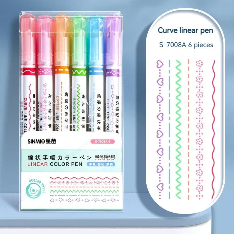 Line Shape Highlighter Pen