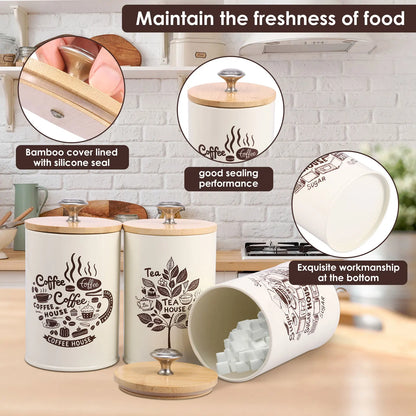 Vintage Kitchen Storage Canister Set