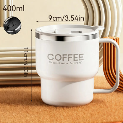 Steel Double-Wall Insulated Coffee Cup