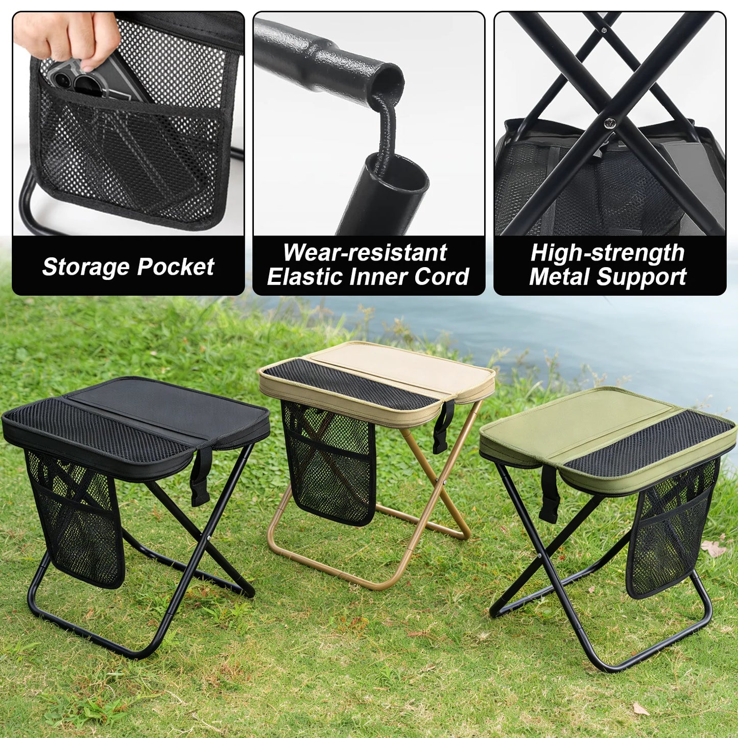 Foldable Backpack Stool