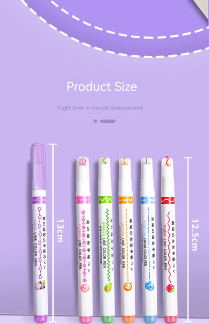Line Shape Highlighter Pen