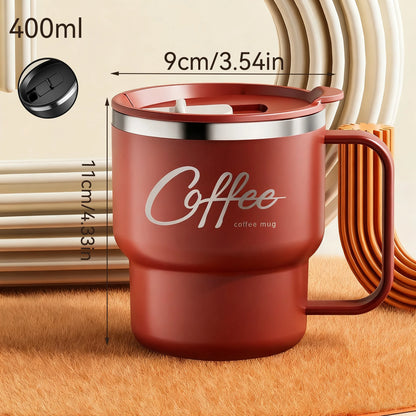 Steel Double-Wall Insulated Coffee Cup