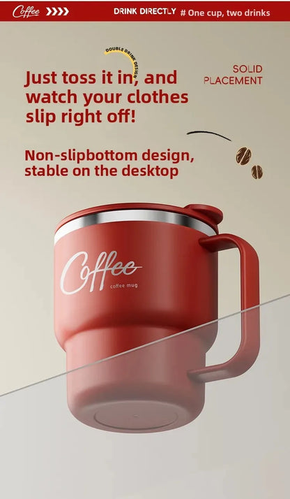 Steel Double-Wall Insulated Coffee Cup