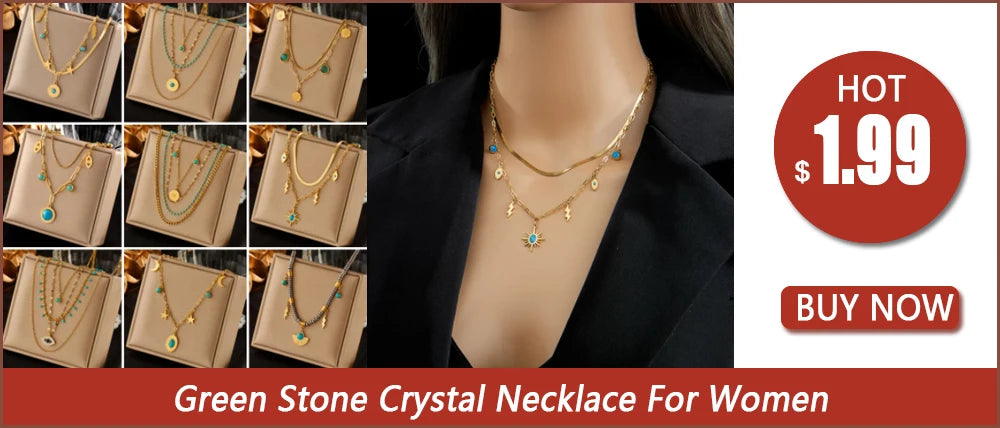 Tree of Life Turquoise Golden Necklace