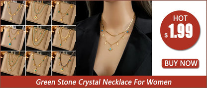 Tree of Life Turquoise Golden Necklace