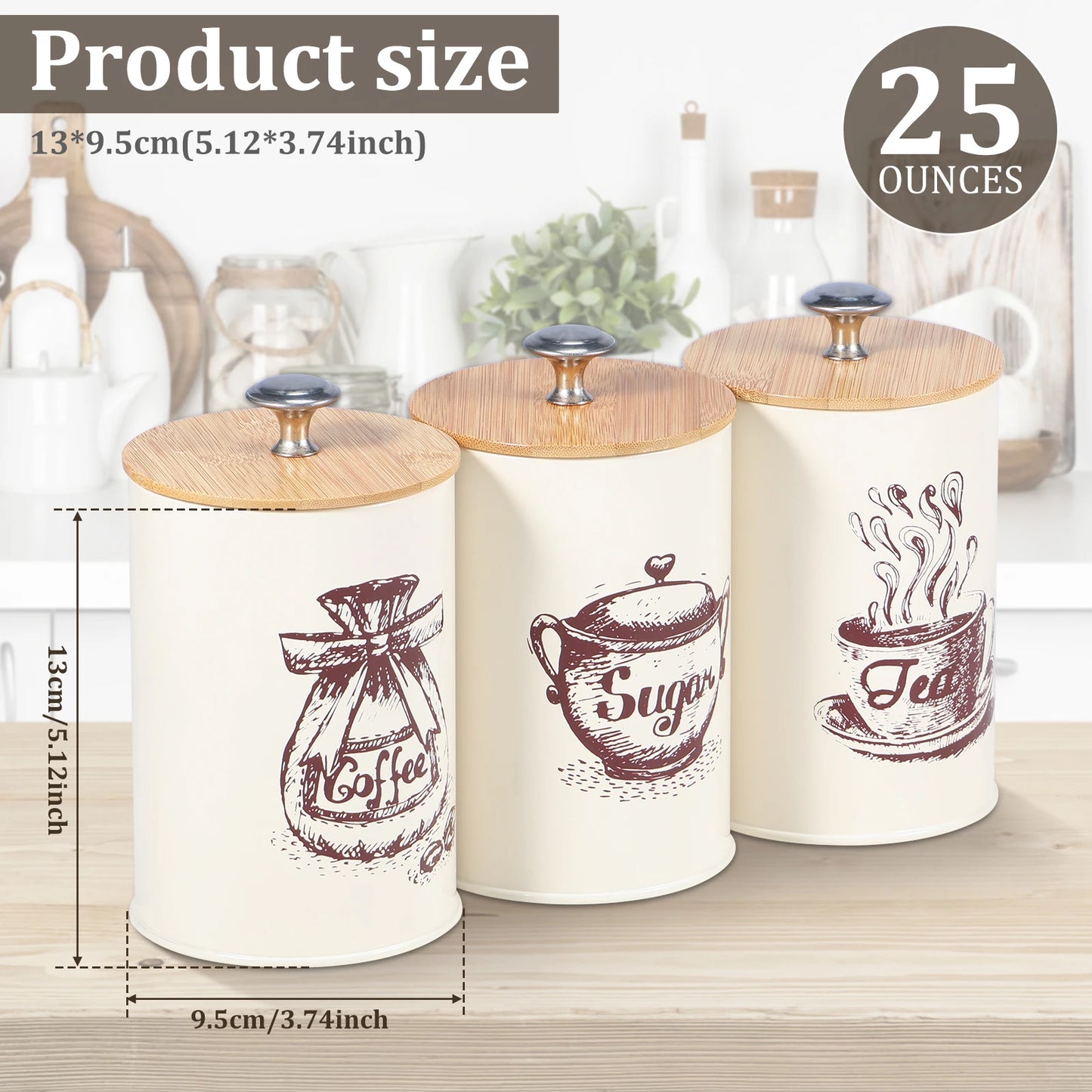 Vintage Kitchen Storage Canister Set