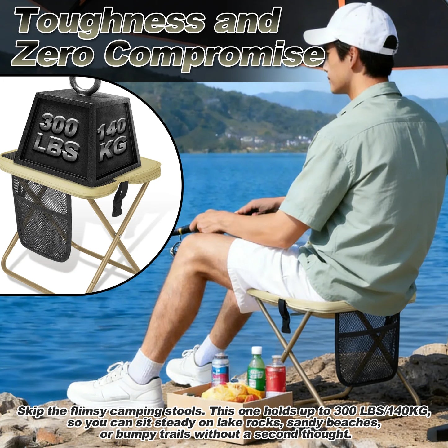 Foldable Backpack Stool