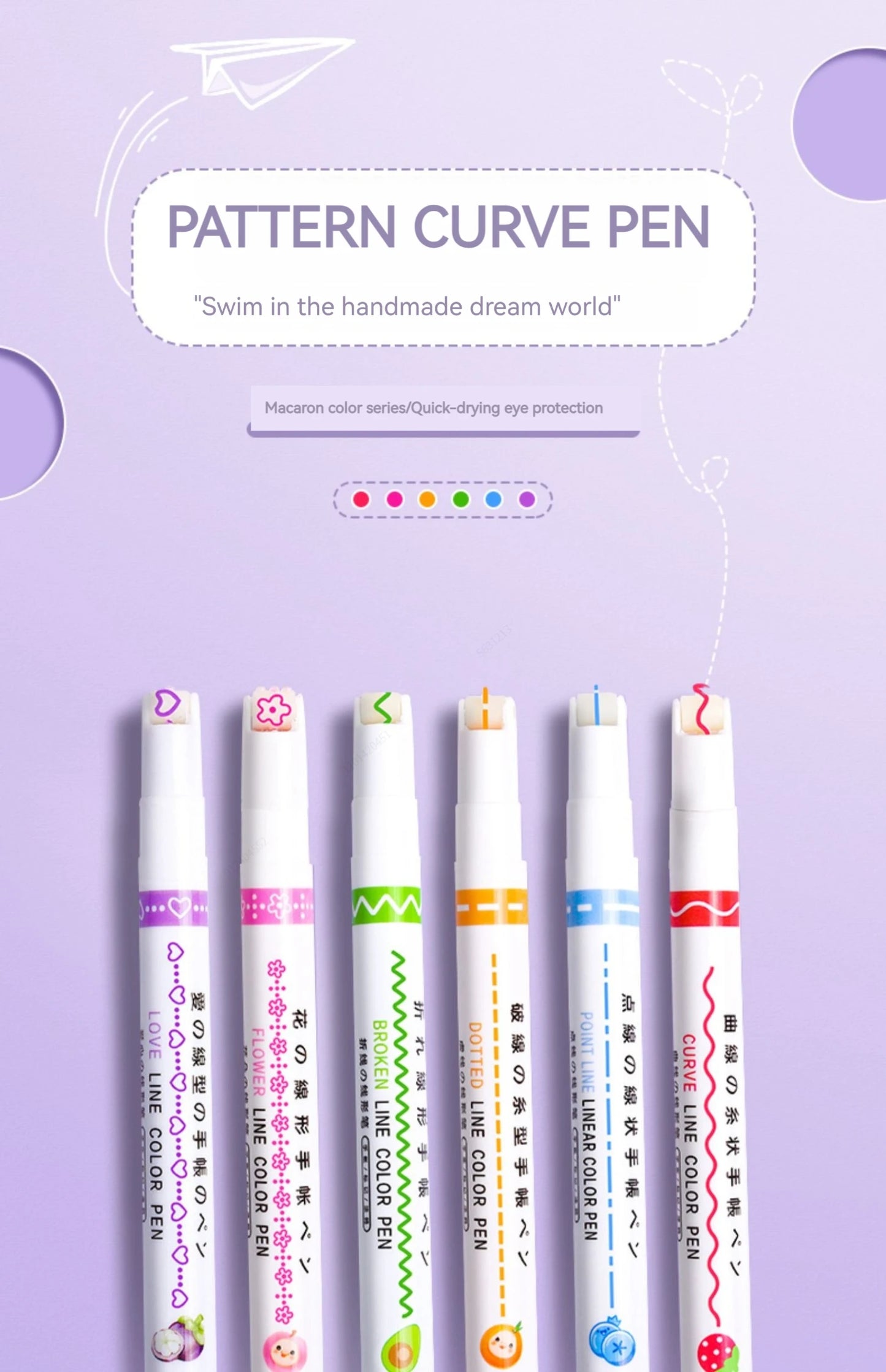 Line Shape Highlighter Pen