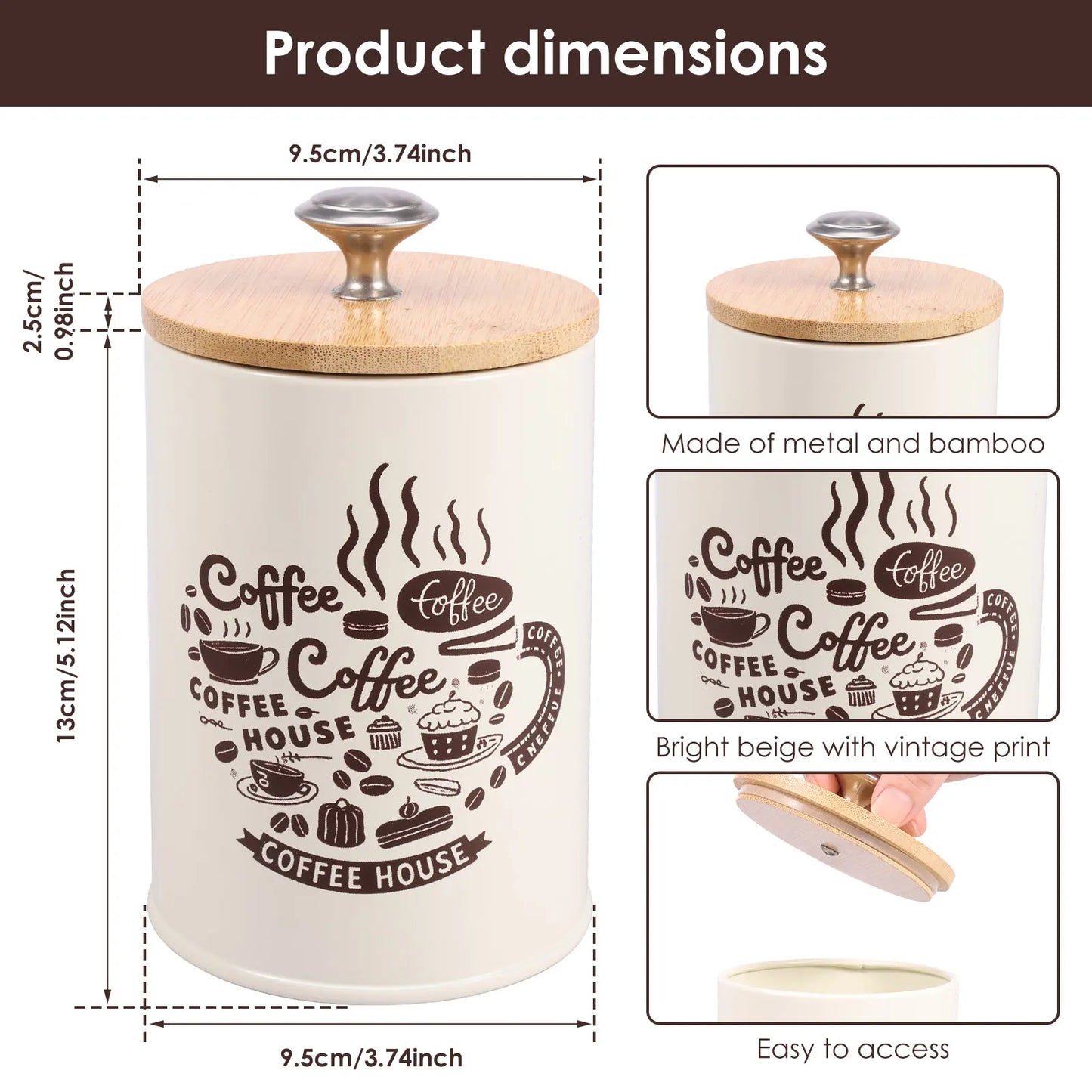 Vintage Kitchen Storage Canister Set