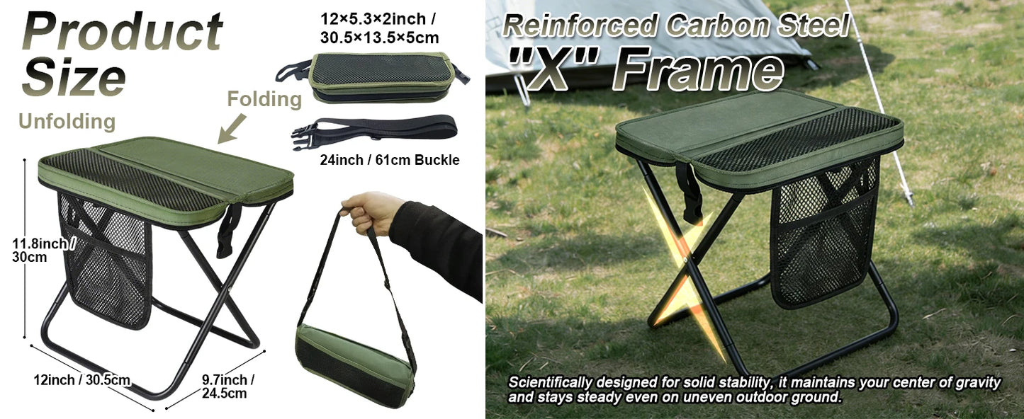 Foldable Backpack Stool