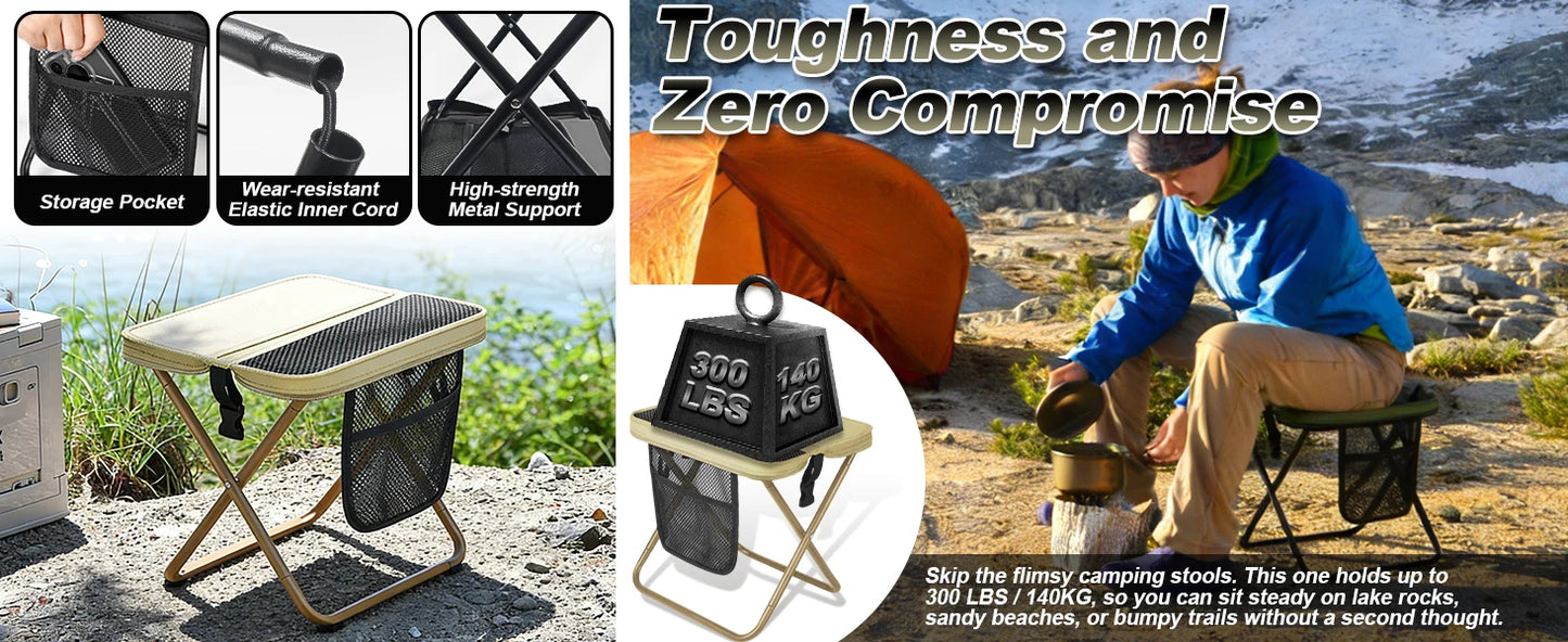 Foldable Backpack Stool