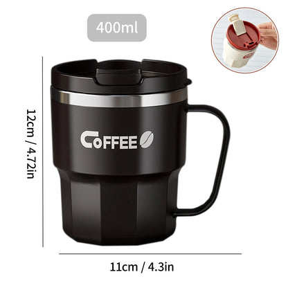 Steel Double-Wall Insulated Coffee Cup