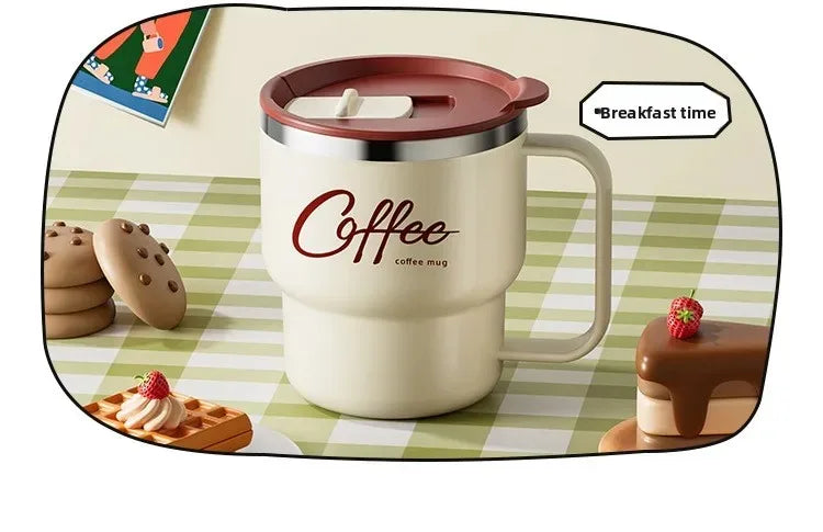 Steel Double-Wall Insulated Coffee Cup
