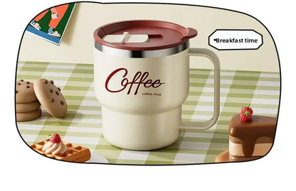 Steel Double-Wall Insulated Coffee Cup