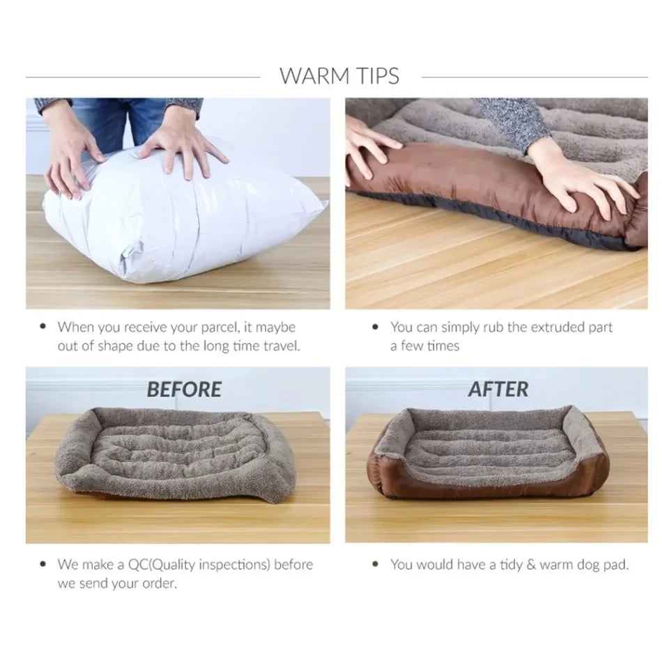 Cozy Plush Dog Bed